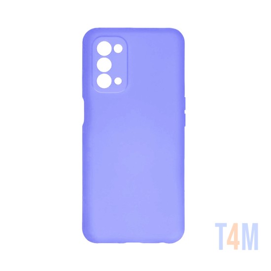 Silicone Case with Camera Shield for Oppo A74 5G Purple